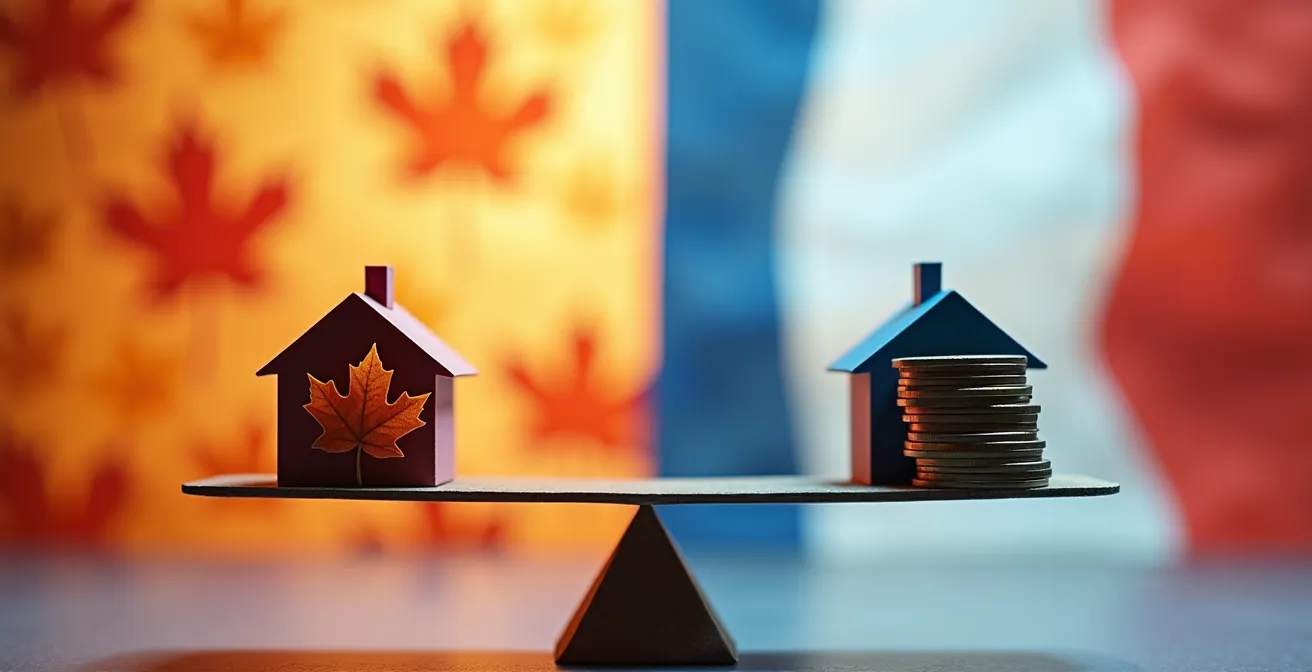 Illustration comparative des systèmes fiscaux de donation entre le Québec et la France