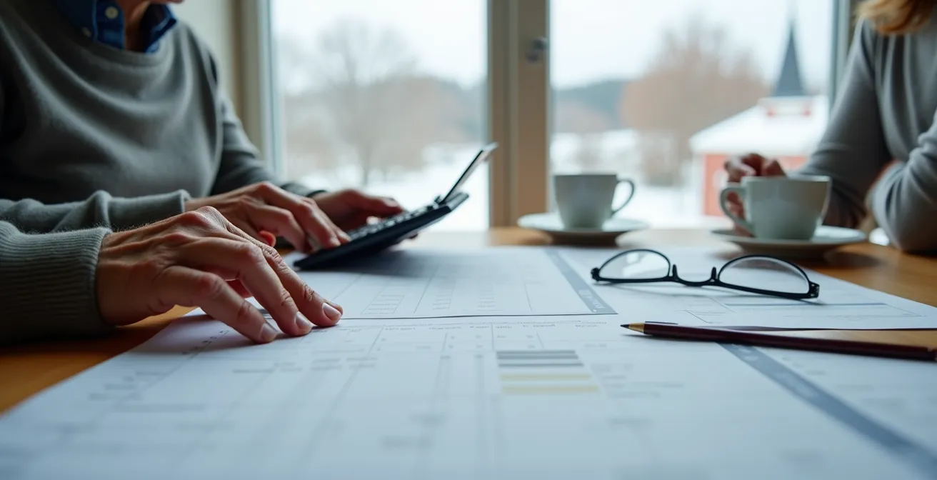 Couple de retraités québécois analysant leur planification financière avant donation