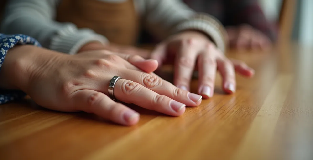 Famille multigénérationnelle québécoise en discussion harmonieuse autour de la planification successorale