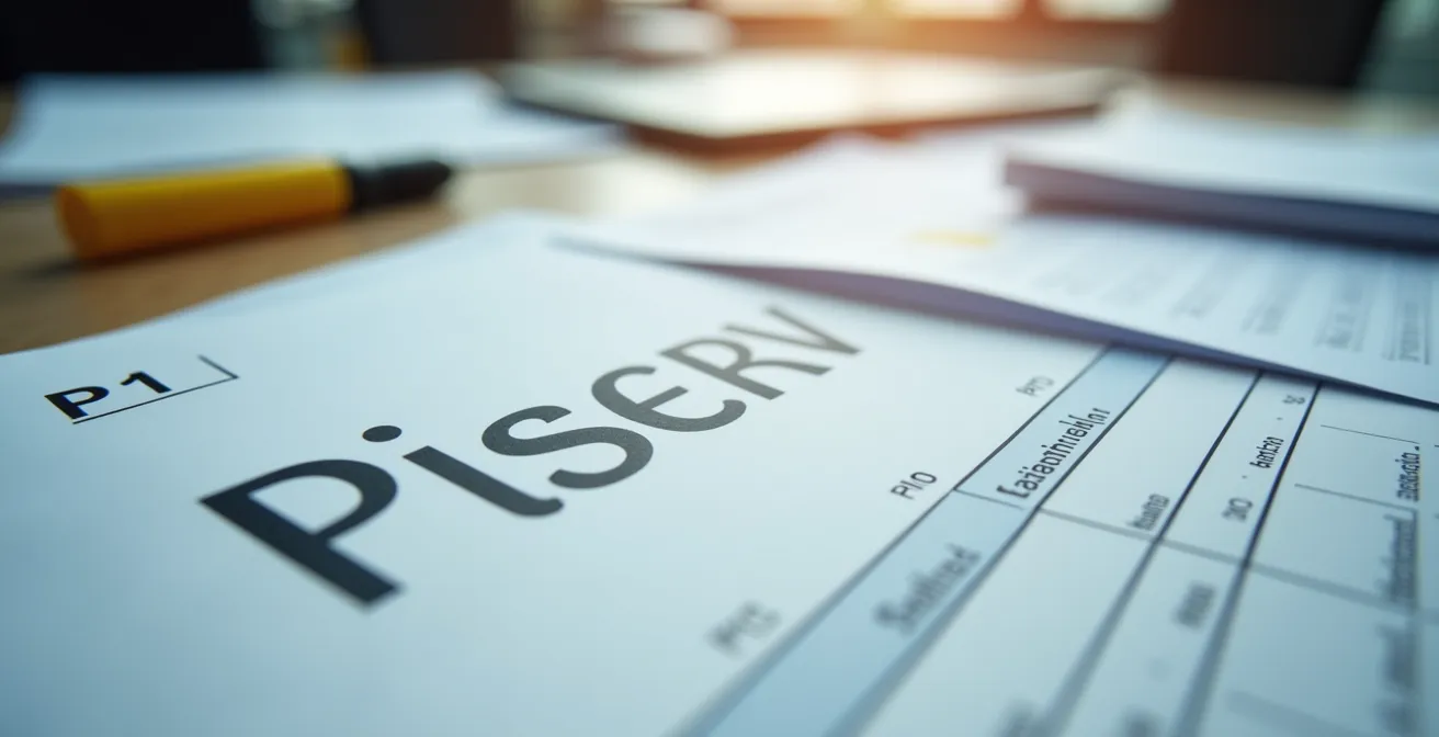 Gros plan sur un bureau avec des documents de preuve méthodiquement organisés pour le TAL